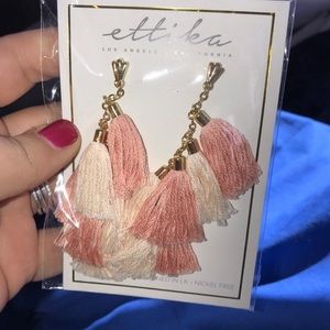 ettika tassel earrings